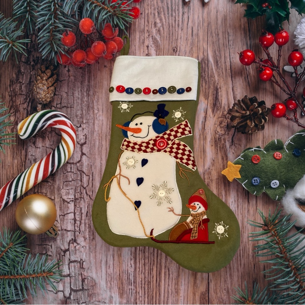 Snowman Christmas Stocking